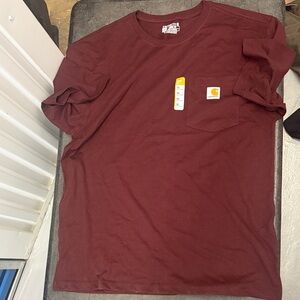 Carhartt Men's Burgundy Short Sleeve Tee
